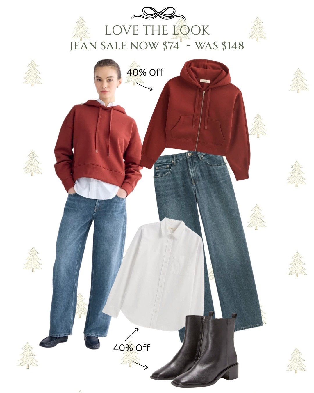 Love the look! 
These jeans are so nice and marked down to $74 such a great deal! 


#LTKGiftGuide #LTKSaleAlert #LTKFindsUnder100