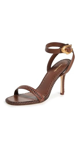 Larroudé Women's Verona Sandals, Burnt Umber/Black, 9 Medium US | Amazon (US)