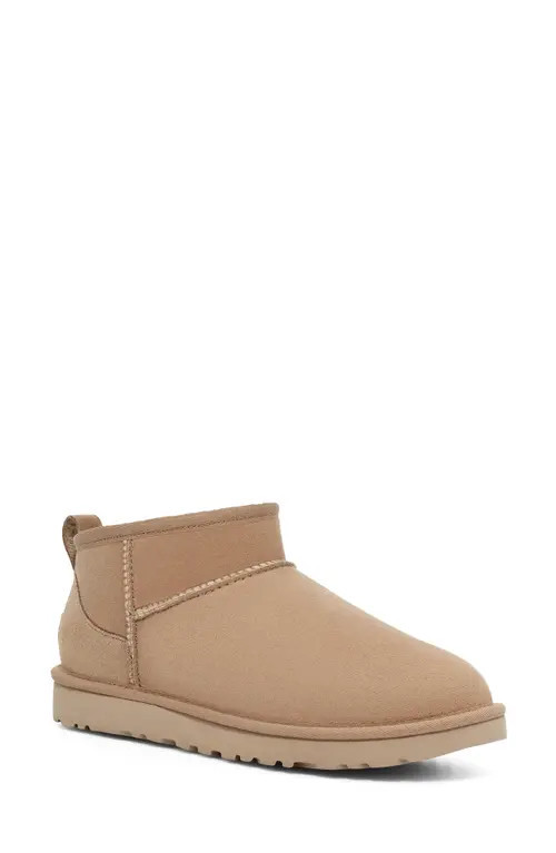 UGG(r) Ultra Mini Classic Boot in Sand at Nordstrom, Size 8 | Nordstrom