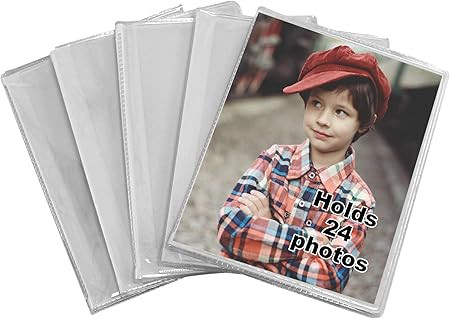 Iconikal 24-Photo Clear Cover Photo Album, 4 x 6-Inch, 5-Pack | Amazon (US)