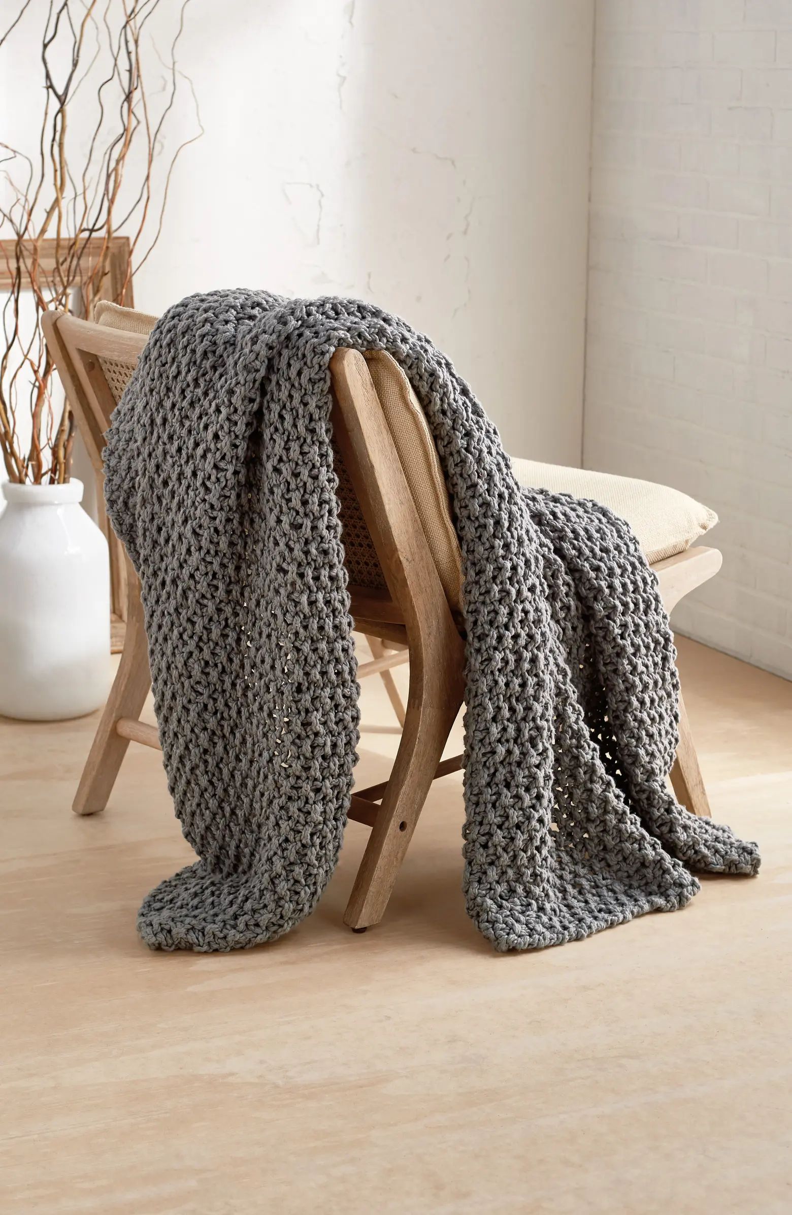 PURE Chunky Knit Throw Blanket | Nordstrom
