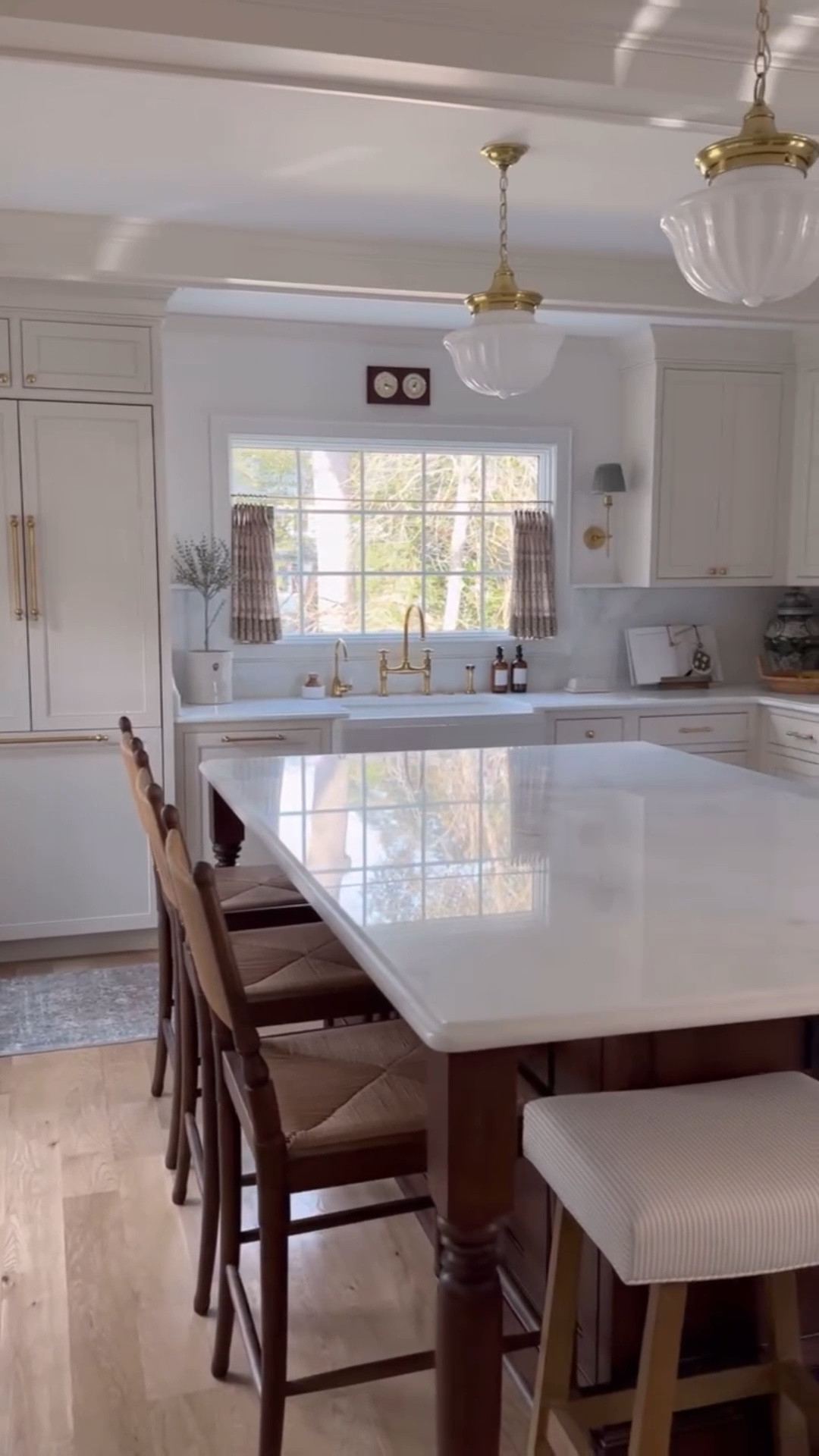 Don’t be afraid to buy the house in your dream neighborhood that needs work ✨ The vision to make it home easily follows and with hard work & dedication, you can craft your dream space for years to come 🤍 Read all about our kitchen renovation from the bio or comment RENO below to get a message with a link to read the post and shop the entire space!
•
•
•
Thank you to my design and build teams for bringing this vision to life @intuitive.design_ & @greateasterncontracting 
•
•
•
#classichomedecor #homerenovation #homedesign #homebeforeandafter #kitchenrenovation #kitchendesign #homerenovations #traditionalhome #cottagekitchen #demoday #homedemo #kitchendemo #kitchenbeforeandafter #cottagekitchen #nancymeyers #coastalkitchen