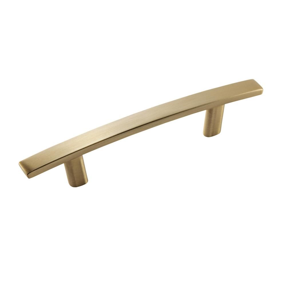 Cyprus 3 in (76 mm) Center-to-Center Golden Champagne Cabinet Pull | The Home Depot