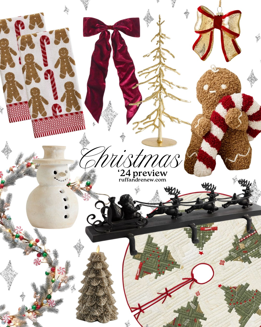 Christmas decor / Christmas decorations / holiday decor / cozy Christmas / vintage Christmas / garland / Christmas trees / Christmas vibes / mantle decor / tree decor / Christmas entertaining / Christmas hosting / bows / Christmas pillow / tree skirt / stocking holder

#LTKHoliday #LTKHome #LTKSeasonal