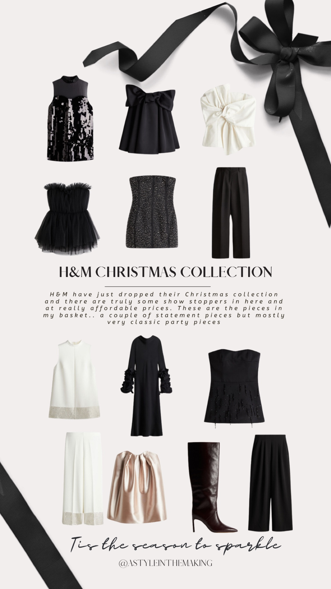 H&M have just dropped their Christmas collection! Some show stoppers in here! Here’s what’s in my basket 

Partywear, H&M, sequins, party season, party outfits 

#LTKuk #LTKpartywear #LTKwinter