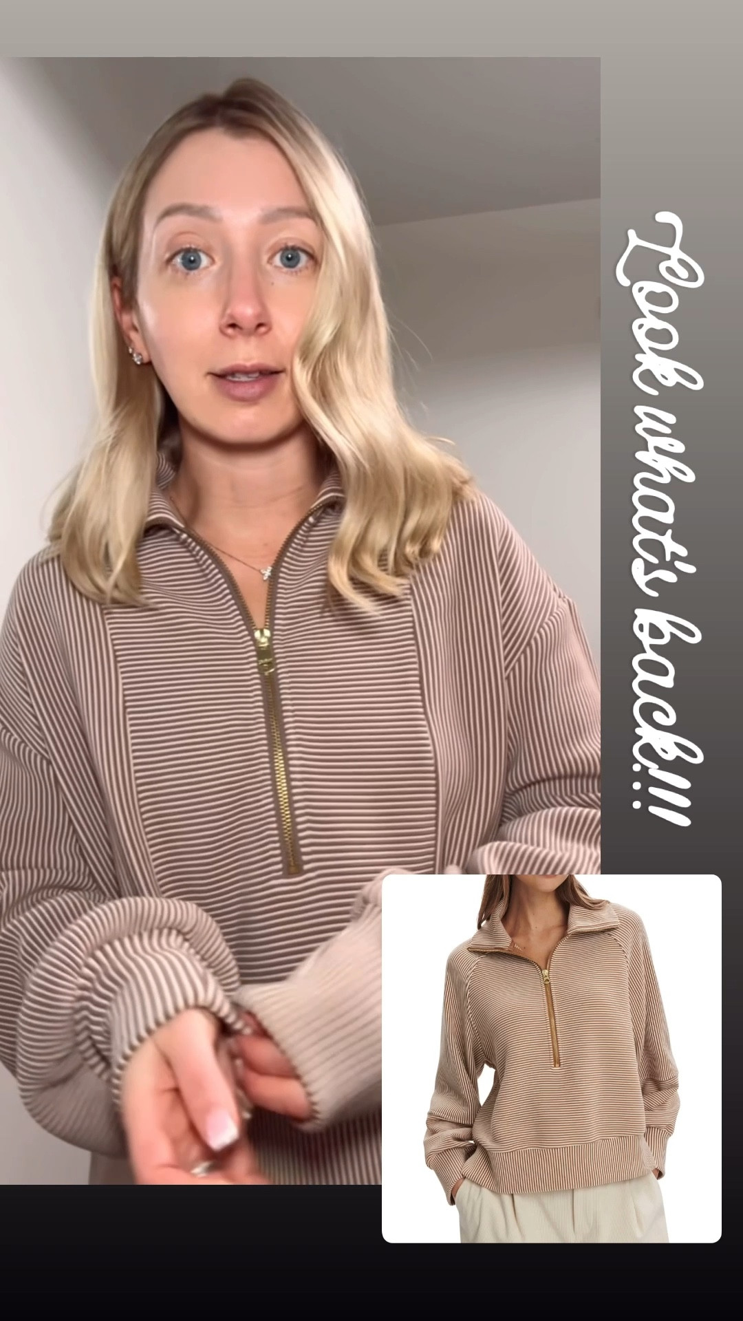 My favorite half zip is back in the stripe version! I wear my true size small!

Varley, athleisure, activewear, mom style 

#LTKmomlife #LTKFindsUnder100 #LTKgrwm