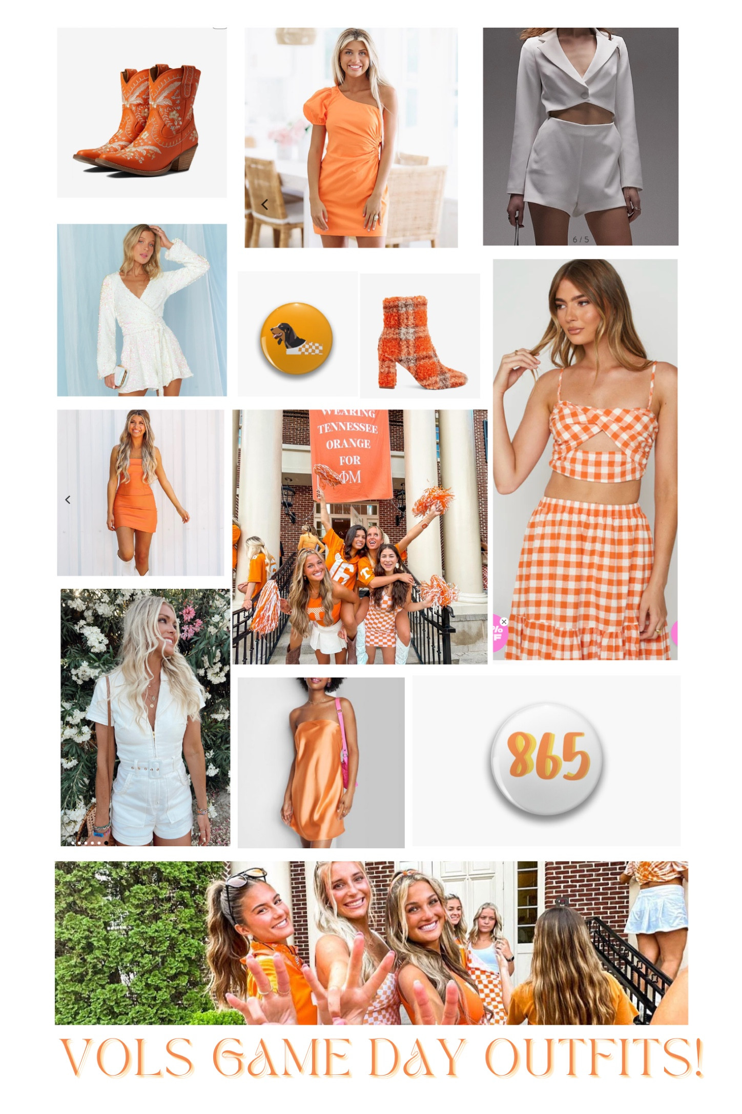 Tennessee Vols Game Day Outfits!


Tennessee outfits, Tennessee football game outfits, Vols game day outfits, orange game day outfits, orange football outfits, sec game day outfits, Knoxville game day outfits, Vols orange, Tennessee orange, orange dress, orange romper, white romper, orange and white outfit, orange cowboy boots, Tennessee pins, cute game day outfits, fall outfits, sorority girl game day outfits, phi mu game day, delta gamma game day, kappa delta game day 

#LTKSale #LTKSeasonal #LTKFind