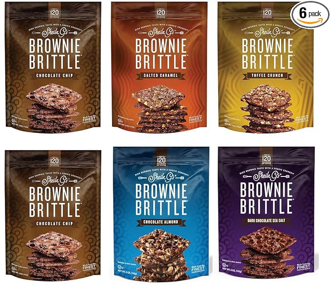 Sheila G's Brownie Brittle, Variety Pack, 5 Ounce Bag (Pack of 6) (Packaging May Vary) | Amazon (US)