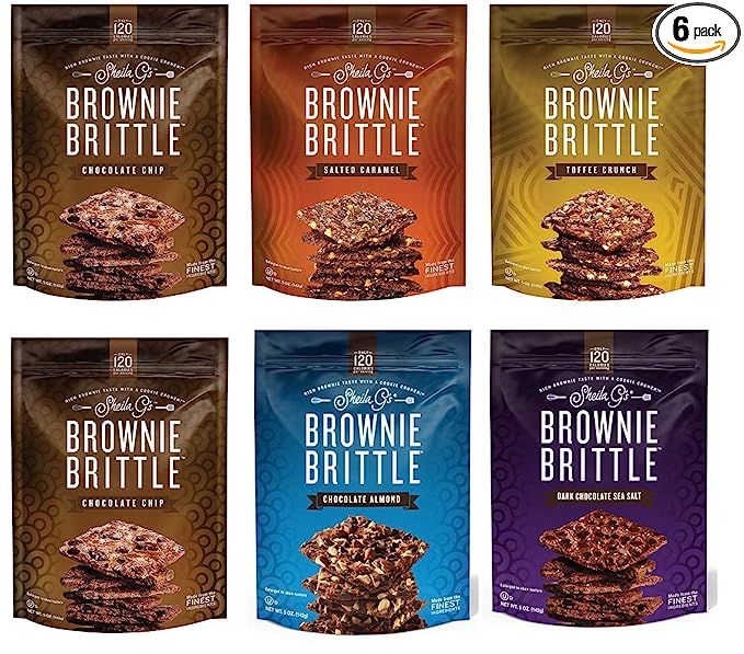 Sheila G's Brownie Brittle, Variety Pack, 5 Ounce Bag (Pack of 6) (Packaging May Vary) | Amazon (US)