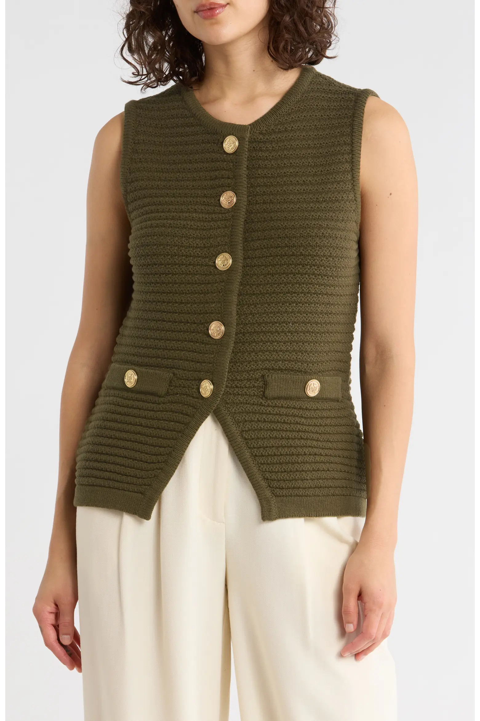 Gemma + Jane Buttoned Sweater Vest (Women) | Nordstromrack | Nordstrom Rack