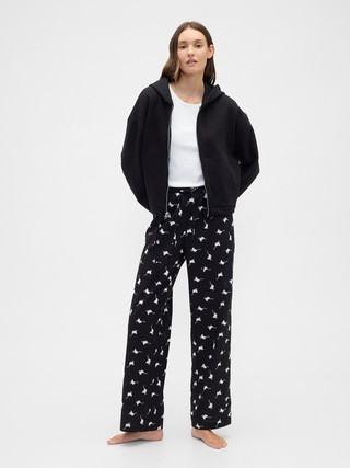 Print Poplin PJ Pants | Gap Factory