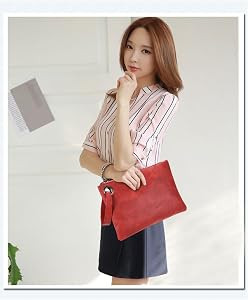 DIHKLCIO Evening Bags Purse Envelop Clutch Chain Shoulder Womens Wristlet Handbag Foldover Pouch ... | Amazon (US)
