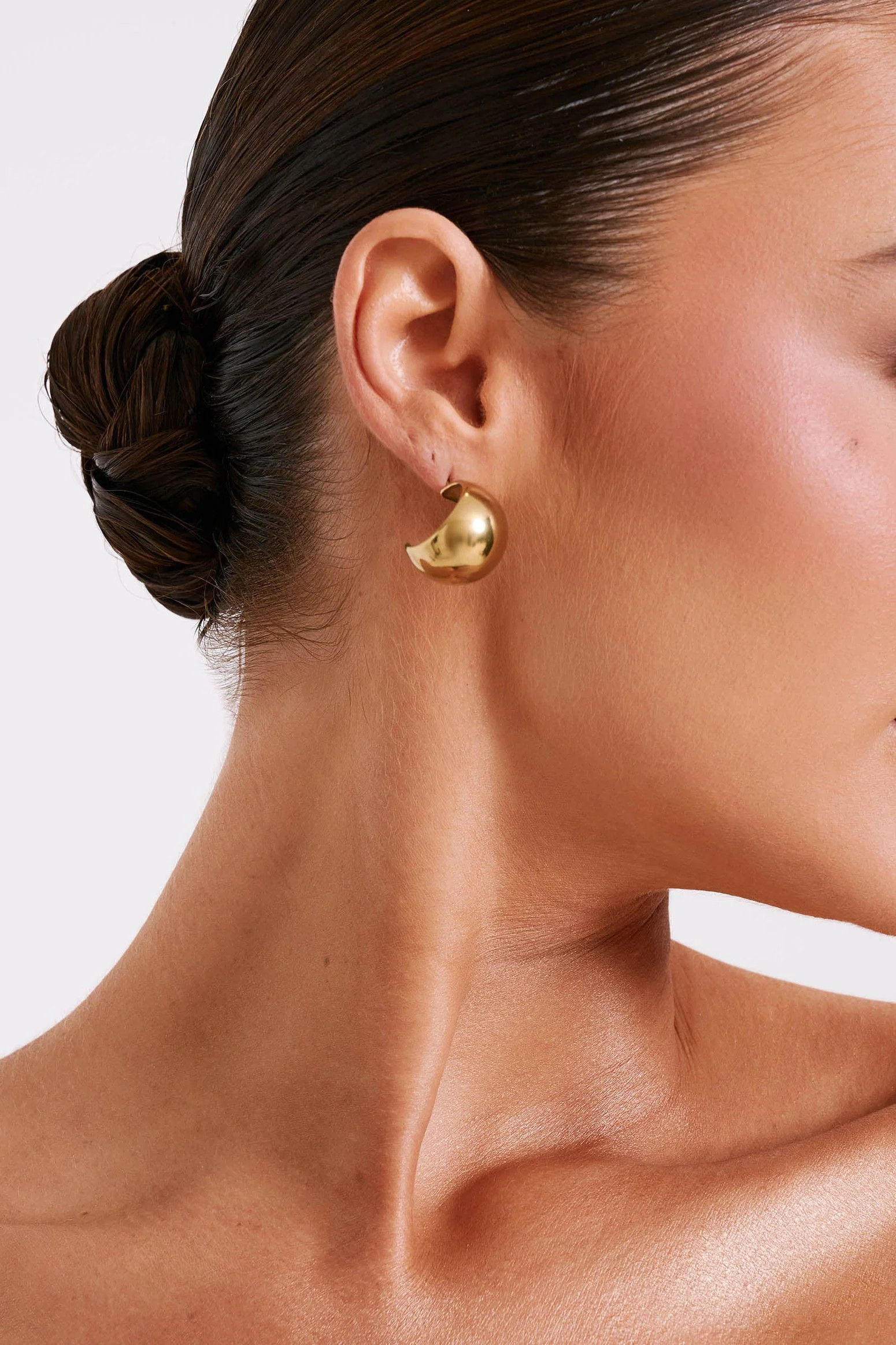 Katia Hoop Earrings - Gold | MESHKI US