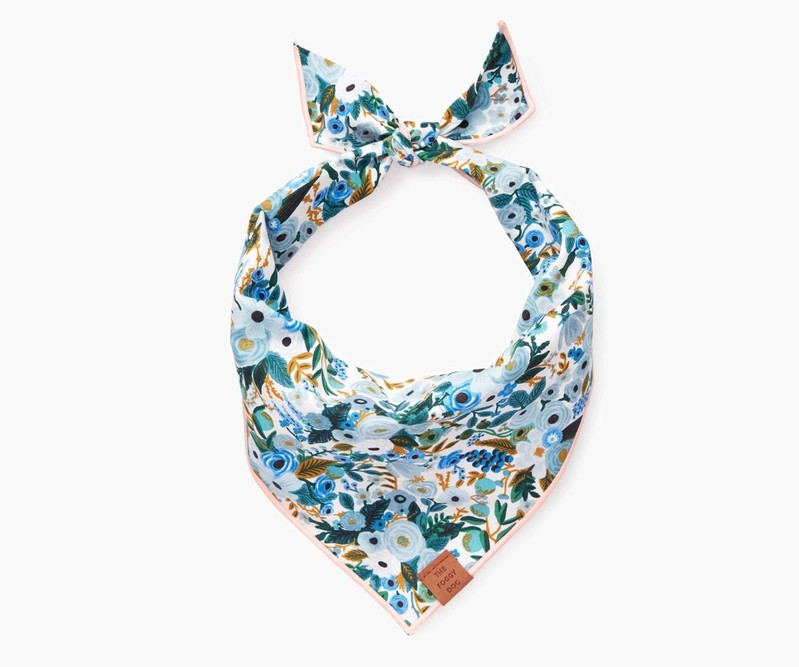 Garden Party Blue Dog Bandana | Rifle Paper Co.