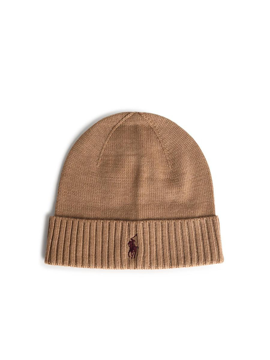 Polo Ralph Lauren Beige Wool Beanie | Baltini