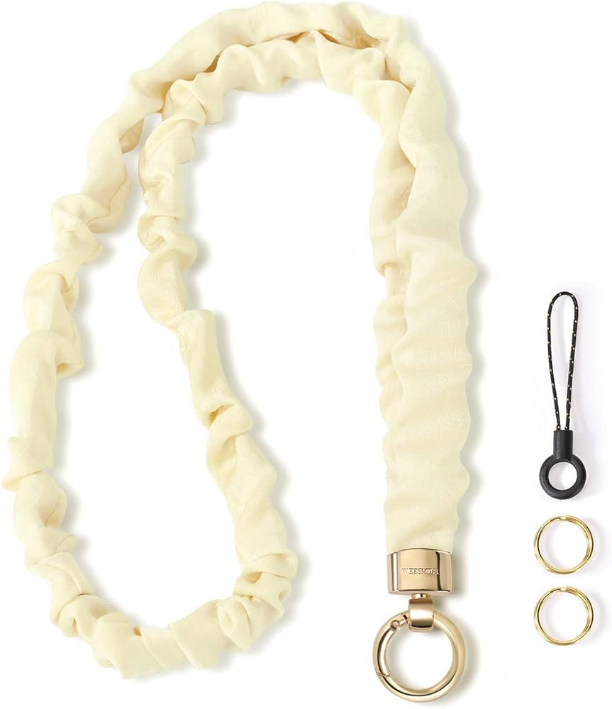 Stretchy Scrunchie Lanyard for ID Badges – Cute Neck Lanyard for Keys | Retractable Keychain Ho... | Amazon (US)