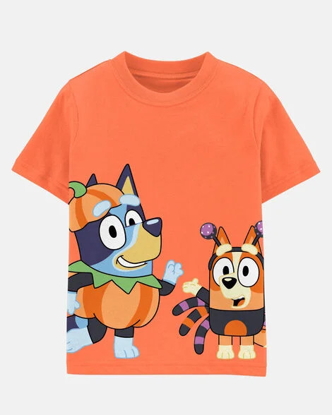 Toddler Boy Halloween Bluey Short-Sleeve Graphic Tee - Orange | Carter's Inc
