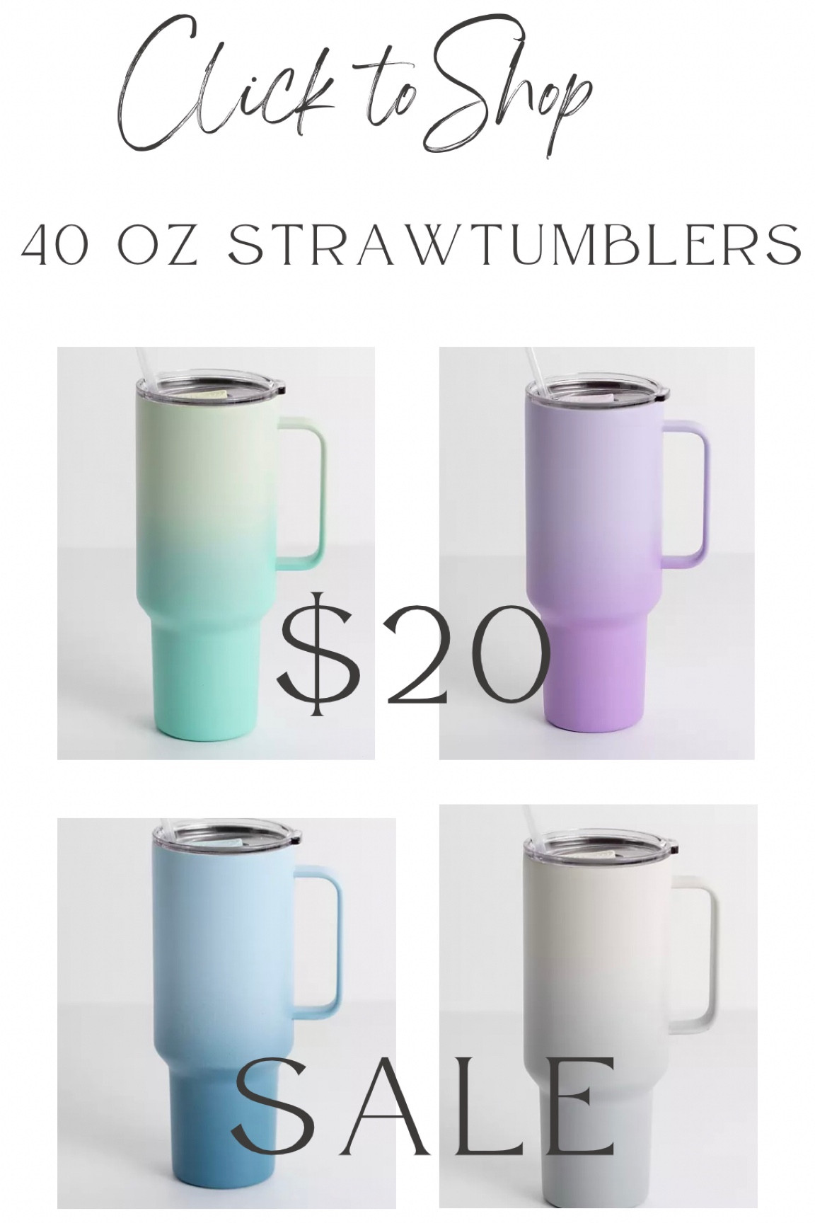 20 Oz Straw Tumblers #ltkstyletip  FOLLOW my shop @traciescloset on the @shop.ltk app to shop this post and get exclusive app-only deals.   This is an amazing gift for #mom#graduation#teachergifts 

#LTKGiftGuide #LTKtravel #LTKsalealert