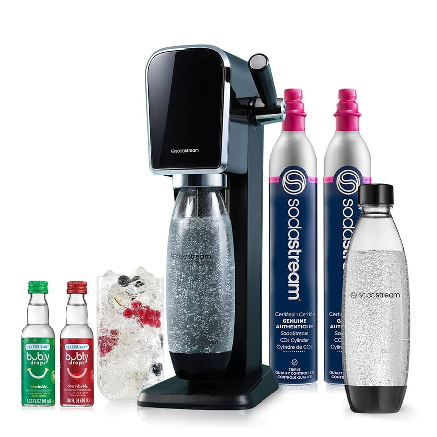 SodaStream - ART Sparkling Water Maker | VALUE BUNDLE | CQC CO2 system | Includes 2x CO2 Cylinder... | Amazon (US)