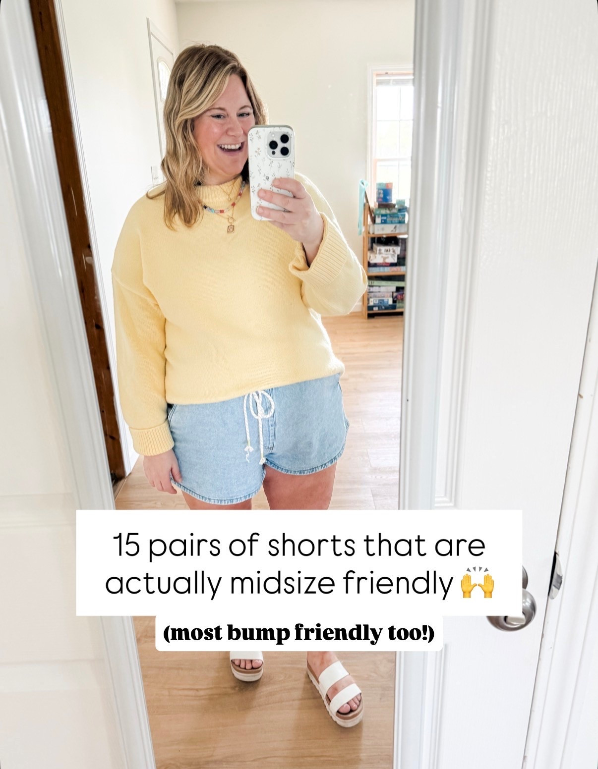 My favorite midsize friendly shorts! Most are bump friendly too - I sized up one

#LTKBump #LTKSaleAlert #LTKMidsize
