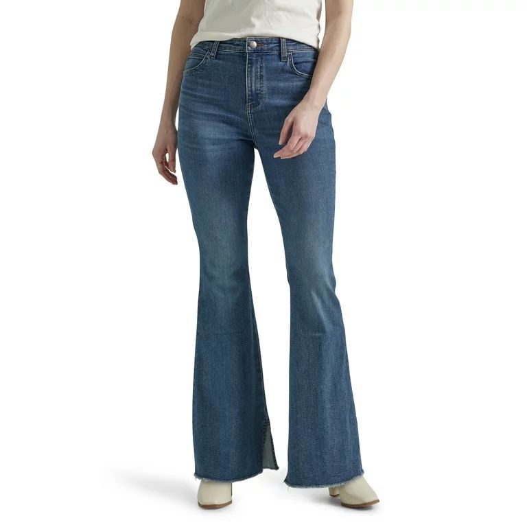 Lee® Women's Heritage High Rise Flare Jean with Raw Hem | Walmart (US)