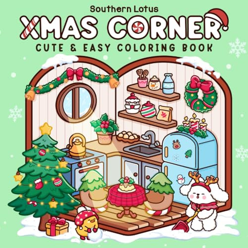 Xmas Corner: Coloring Book for Adults and Teens Featuring Christmas Scenes and Pocket Spaces, Cut... | Amazon (US)