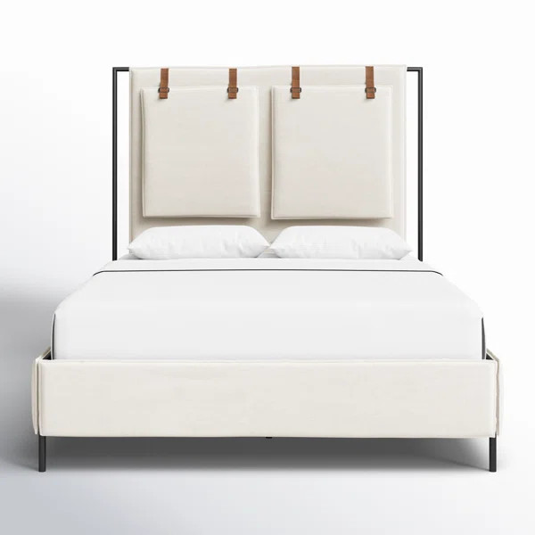Zain Upholstered Metal Standard Bed | Wayfair North America