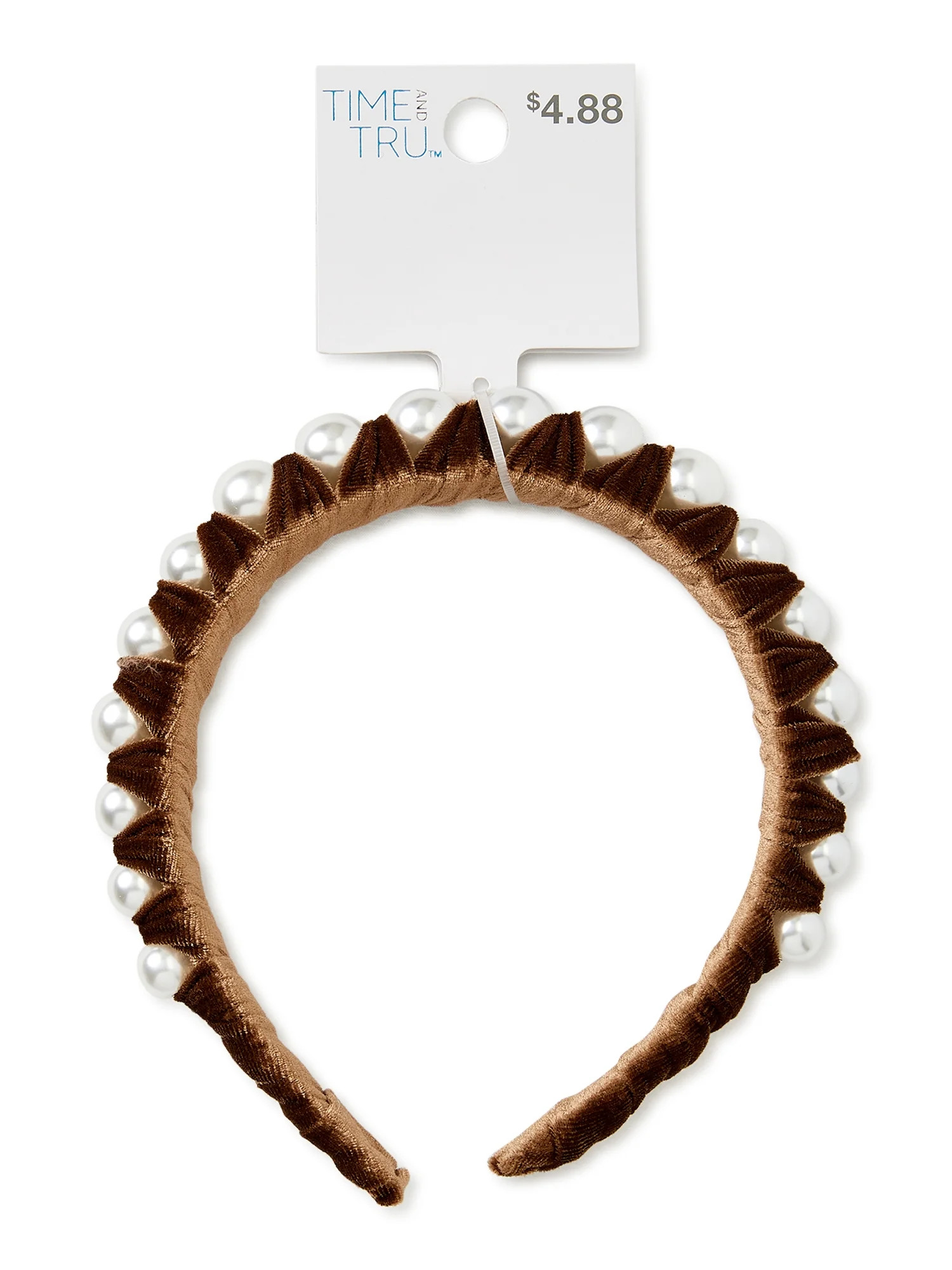 Time And Tru Faux Pearl Headband | Walmart (US)