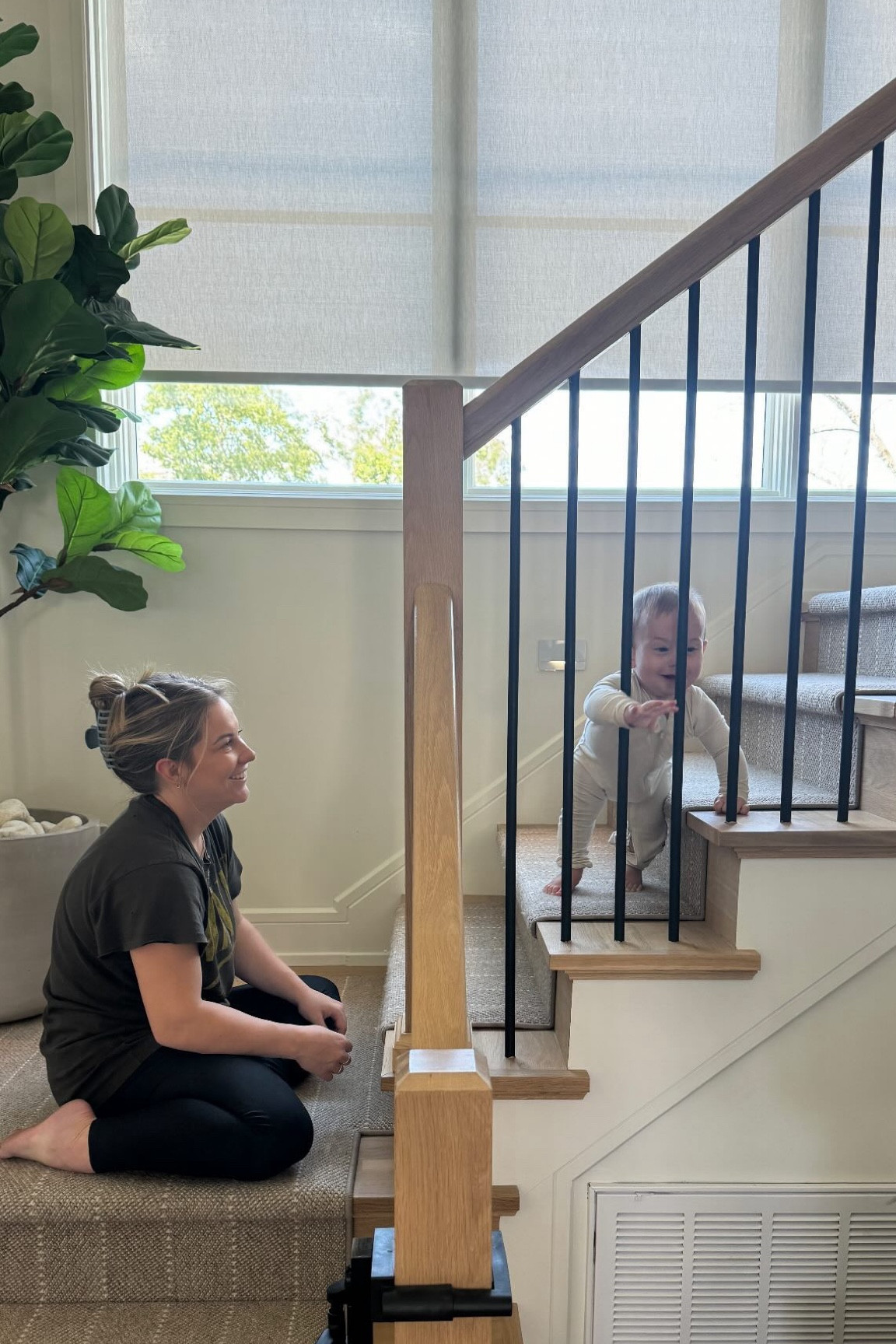 Been asked what baby gates we use now with our little adventurer 🐻…the ones we currently have were customized when we got these steps. Below are linked other ones we love!

#LTKFamily #LTKHome #LTKBaby