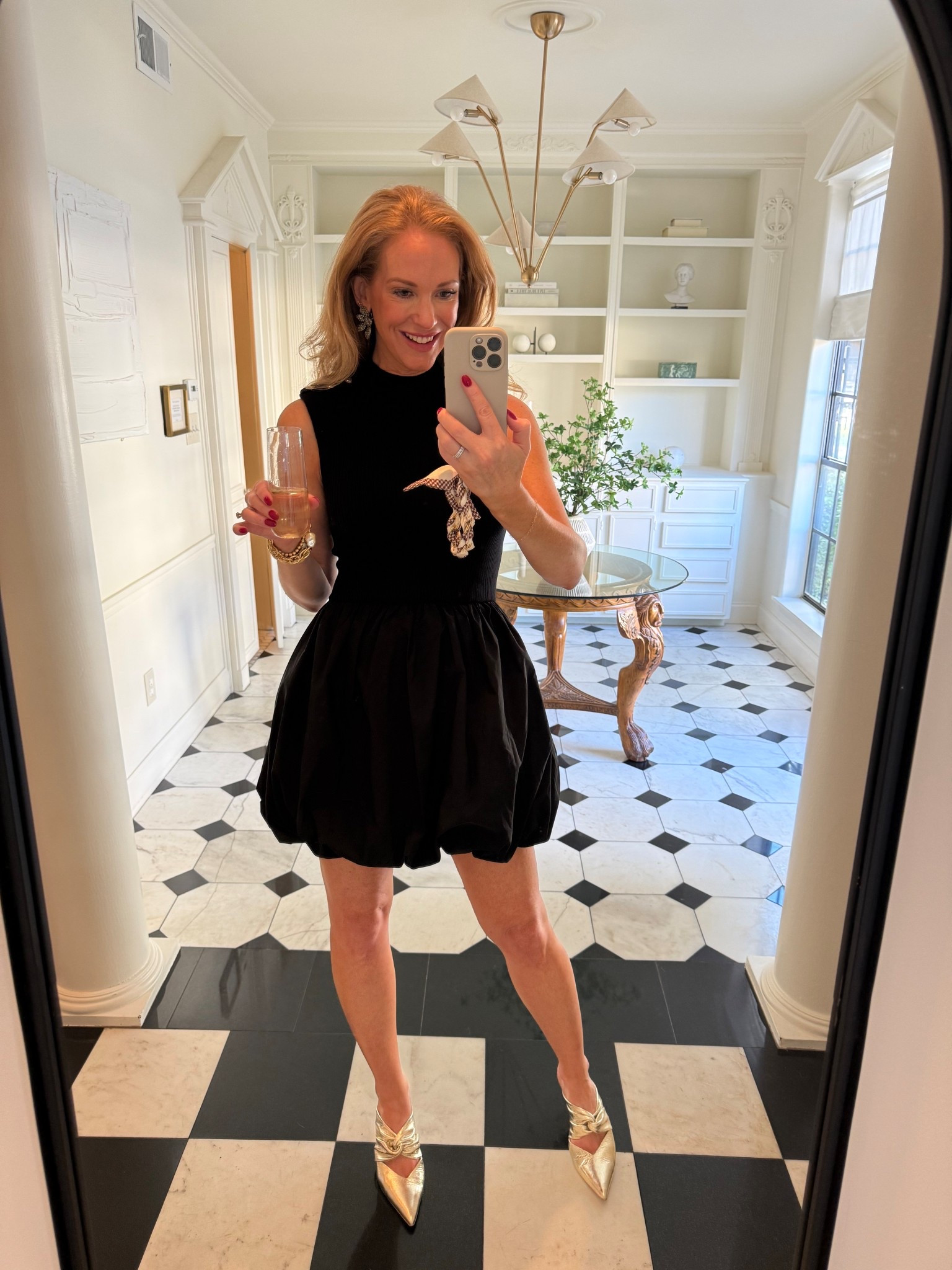 Bubble dress with bubbly! This Maji dress is great for fall/winter with tights! 

#LTKStyleTip #LTKParties #LTKSeasonal