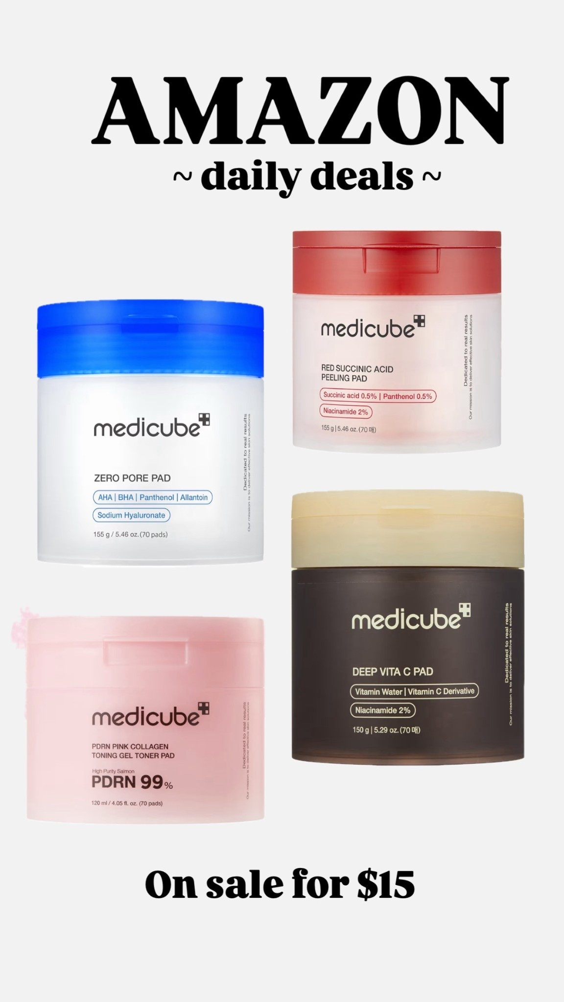 Medicube facial toner pads for $15

#LTKSaleAlert #LTKU #LTKBeauty