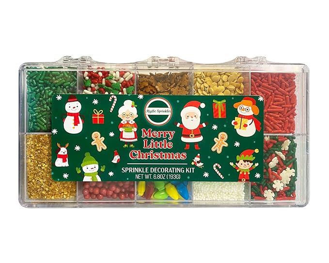 Mystic Sprinkles Christmas Holiday sprinkle Decorating Kits (Merry Little Christmas Sprinkle Deco... | Amazon (US)