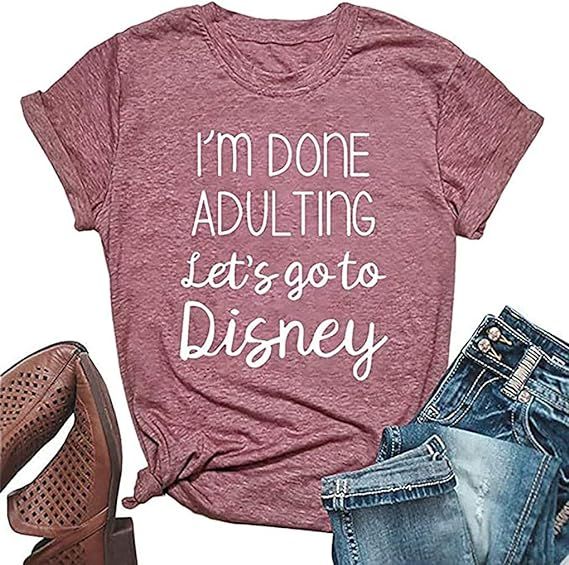 Holiday Cute Funny Shirt Women Letter Print Family Trip Tees Tops Vacation Graphic Casual Short S... | Amazon (US)