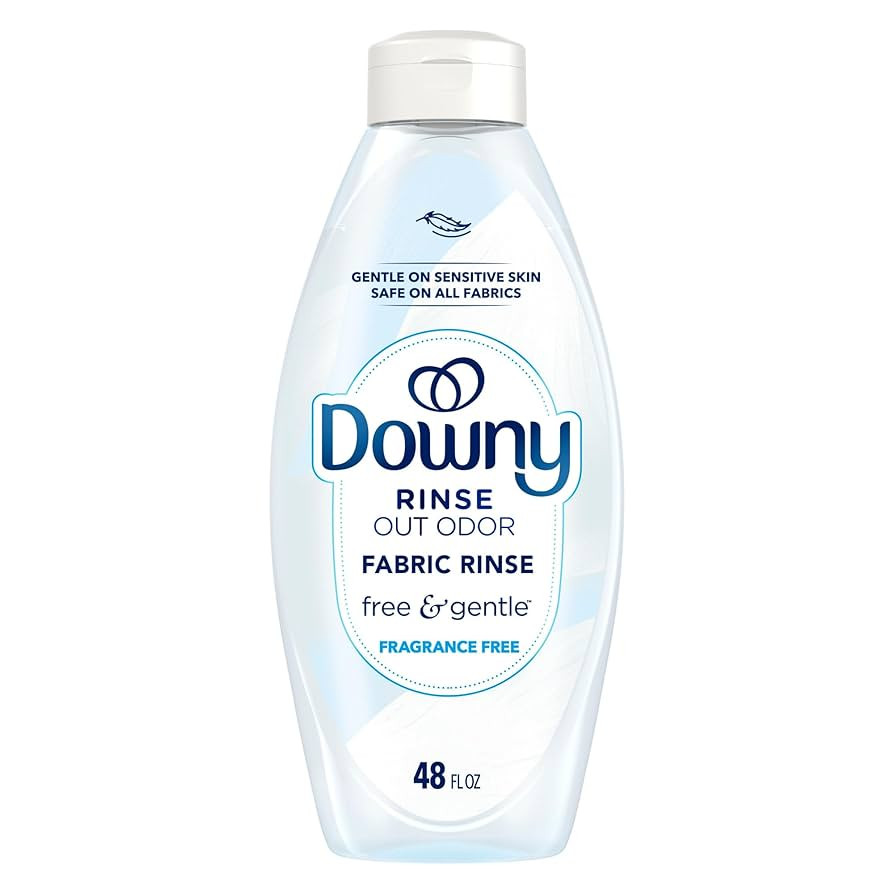 Downy Rinse & Refresh Free & Gentle Laundry Odor Remover and Fabric Softener, Fragrance Free, 48 ... | Amazon (US)