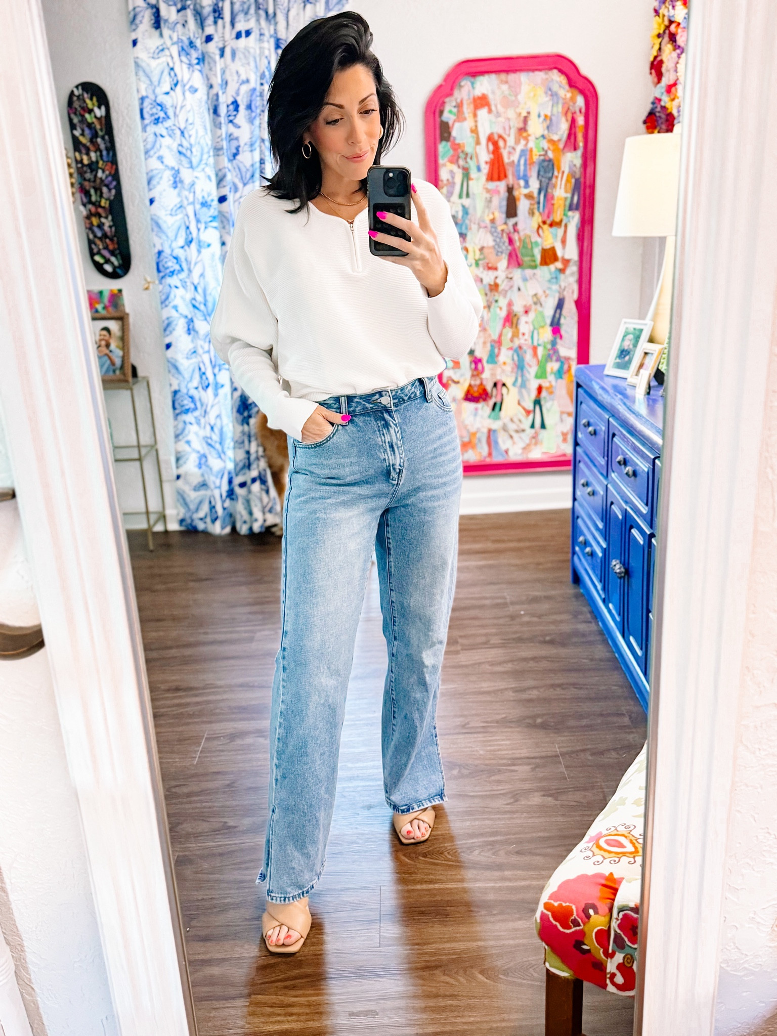 Spring weather calls for the perfect lightweight white sweater 🤍 This one is perfection from Shein, on budget and great quality! 

#springweather #sweaterweather #mombod #springstyle #lookbook #aboutalook #whatiwore

#LTKstyletip #LTKfindsunder50 #LTKSpringSale
