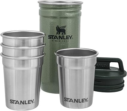 Stanley Adventure Nesting Shot Glass Set, 4 Stainless Steel Shot Glasses with Rugged Metal Travel... | Amazon (US)
