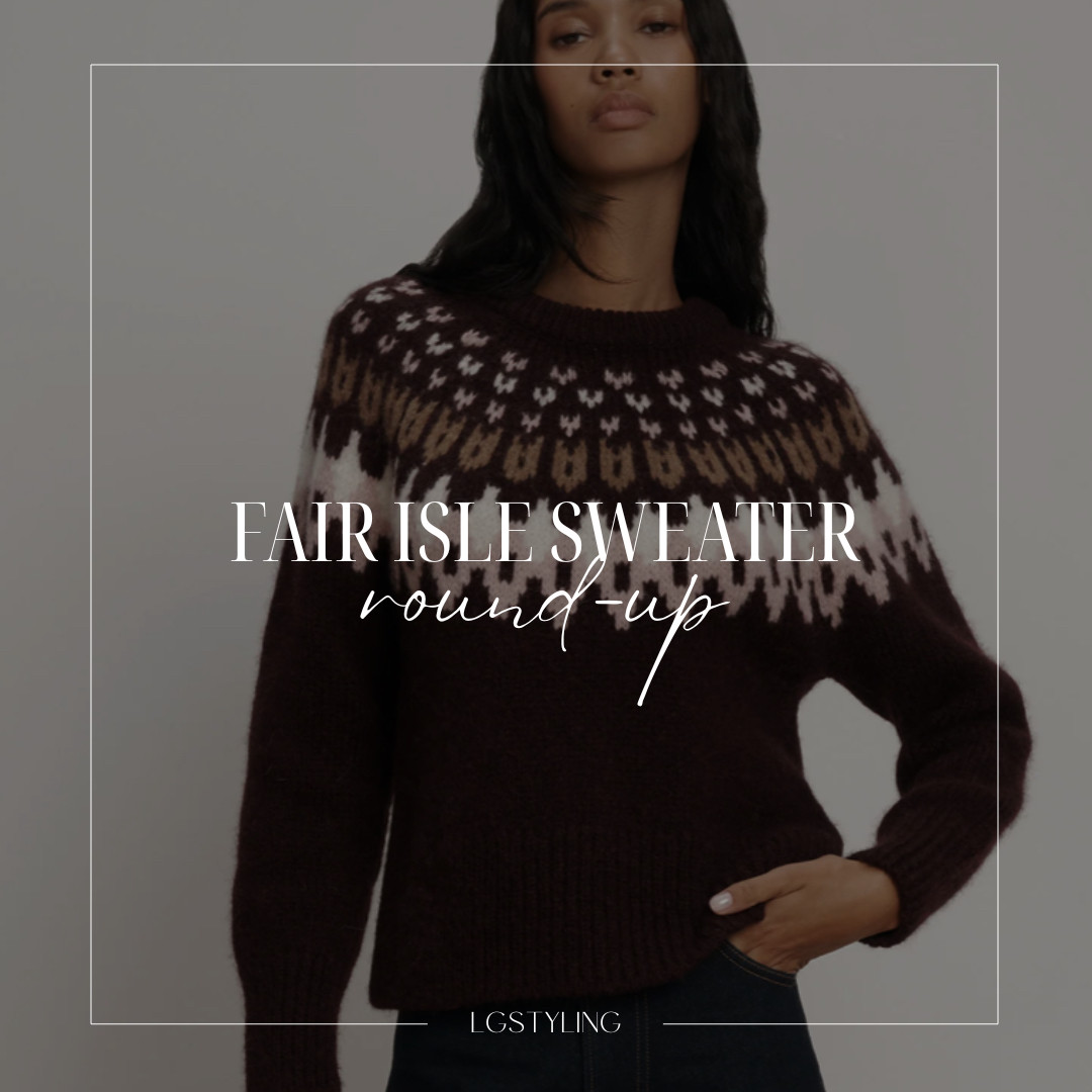  Fair Isle sweaters are a winter classic that truly never go out of style. ✨ Whether layered under a tailored coat, styled with straight-leg denim and boots, or paired with trousers for a polished cold-weather look, these sweaters bring warmth, texture, and timeless charm to any winter wardrobe. I love Fair Isle knits for adding just enough pattern without feeling trendy or overwhelming—perfect for everyday wear, holiday season styling, and winter travel alike. Save these for cozy yet elevated outfit inspiration all season long.


#LTKWinter #LTKSweaterWeather #LTKStyle #LTKHolidayStyle #FairIsle #WinterKnits #CozyChic #ClassicStyle #ColdWeatherStyle #LayeredLooks #TimelessStyle #WinterWardrobe #HolidayOutfits #EverydayWinter

 

#LTKootd #LTKHoliday #LTKSaleAlert