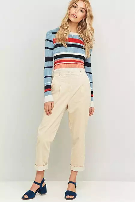 Urban Renewal Vintage Remnants Tan Corduroy&nbsp;Trousers | Urban Outfitters UK