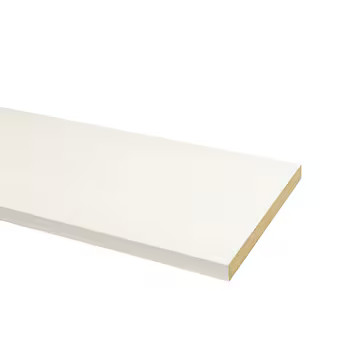 RELIABILT 1-in x 8-in x 8-ft Square Primed Primed white S4S MDF | Lowe's