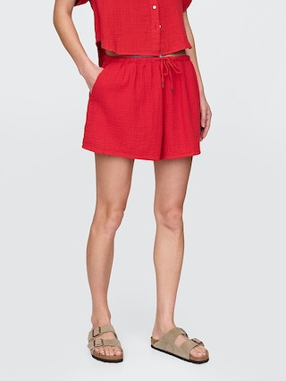 Crinkle Gauze Easy Shorts | Gap (US)