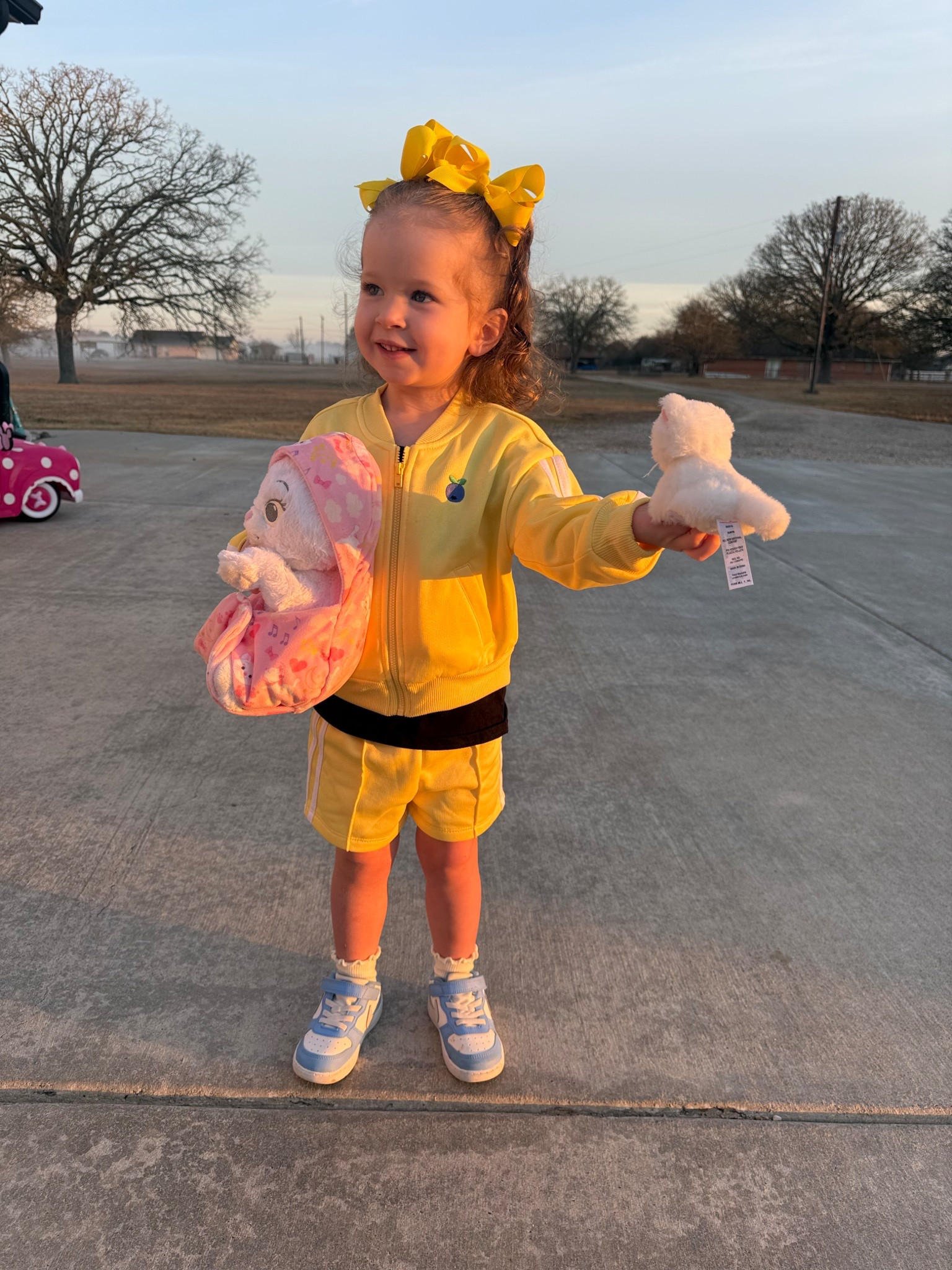 The cutest little toddler sweat set 

Walmart toddler wonder nation blue berry full zip jacket 

Walmart toddler wonder nation shorts 

Nike borough toddler shoes on sale 

Ruffle socks from Amazon 

Bows from Amazon 

#LTKActive #LTKBaby #LTKKids