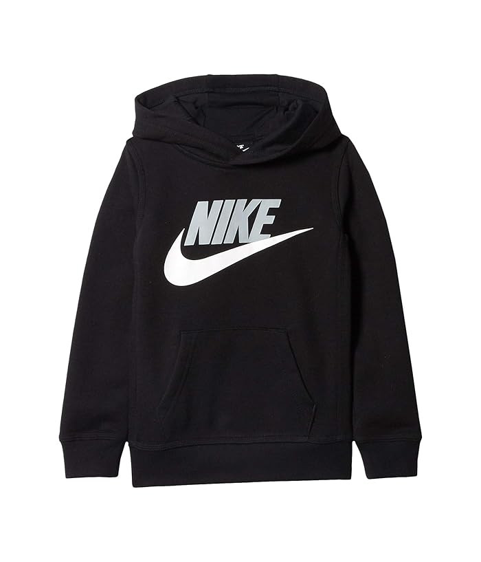 Nike Kids Club Fleece Pullover Hoodie (Toddler/Little Kids) (Black) Boy's Clothing | Zappos
