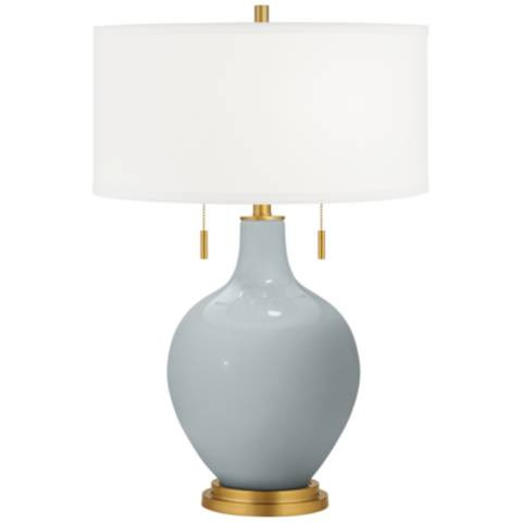 Uncertain Gray Toby Brass Accents Table Lamp - #95R27 | Lamps Plus | Lamps Plus
