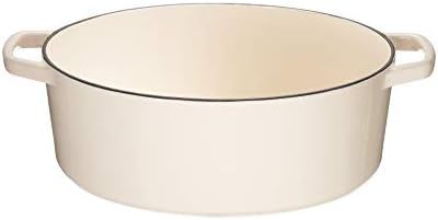 Cuisinart Chef's Classic Enameled Cast Iron 5.5-Quart Oval Covered Casserole, Enameled Cream | Amazon (US)