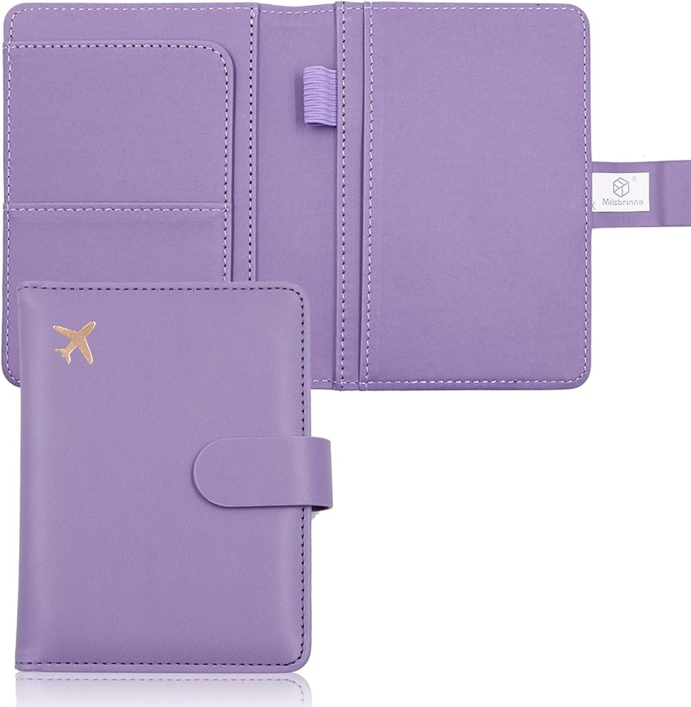 Melsbrinna Premium Leather Passport Holder Covers Case, Waterproof Rfid Blocking Travel Wallet Pa... | Amazon (US)
