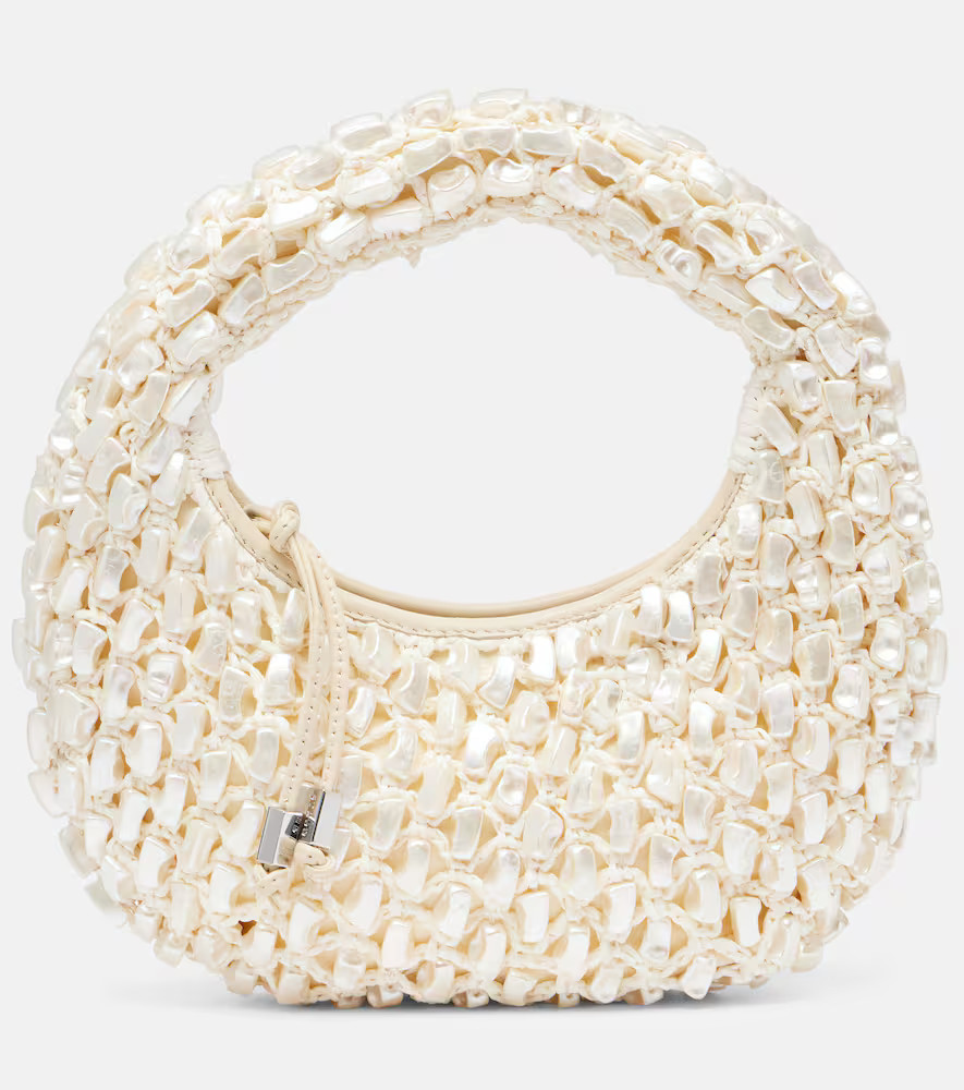 Staud Reef crochet embellished shoulder bag | Mytheresa (UK)