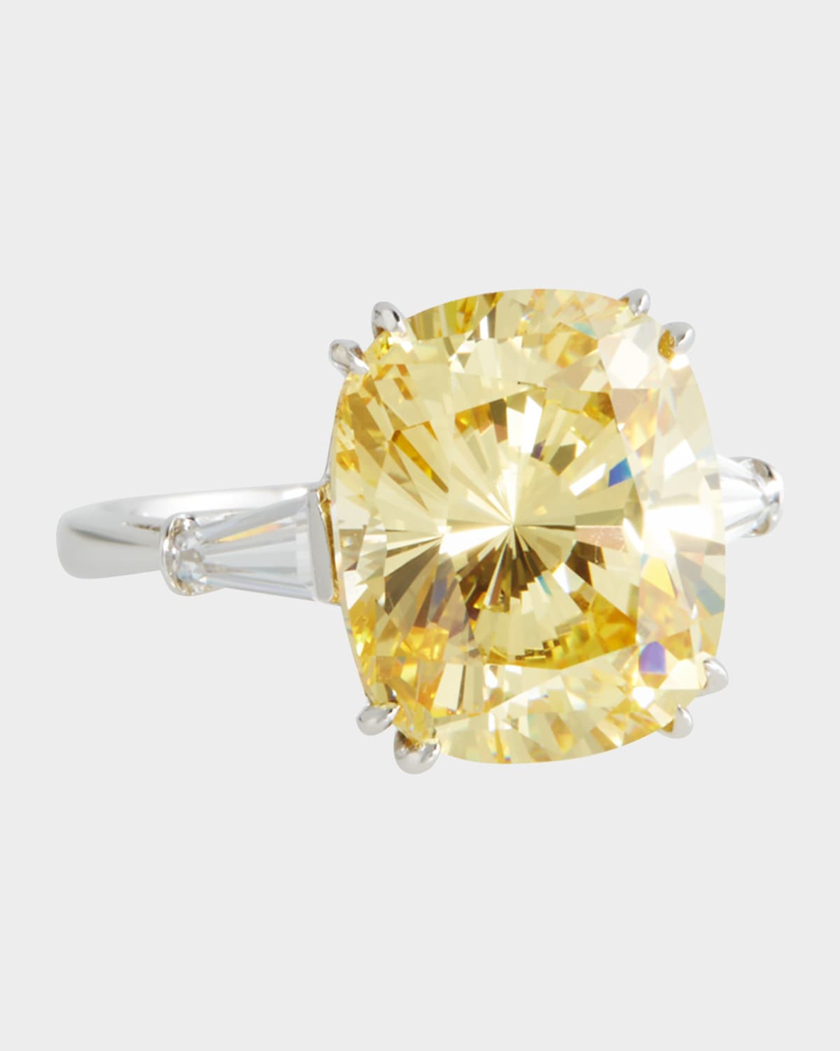 Canary Cubic Zirconia Cushion Ring, 8.75 TCW | Neiman Marcus