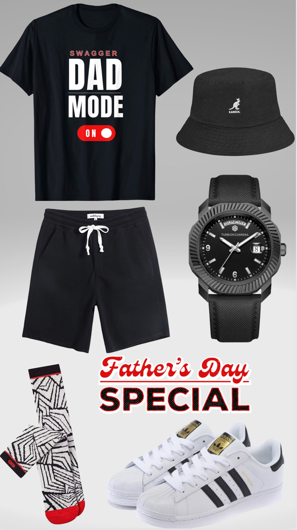 TBT- where all my Old School Dad’s at? 
Kangol Hat, SwaggerDad T-Shirt ,Turbion Carrera Watch, Black Shorts, pair of thrive socks

#LTKfamily #LTKGiftGuide #LTKFind