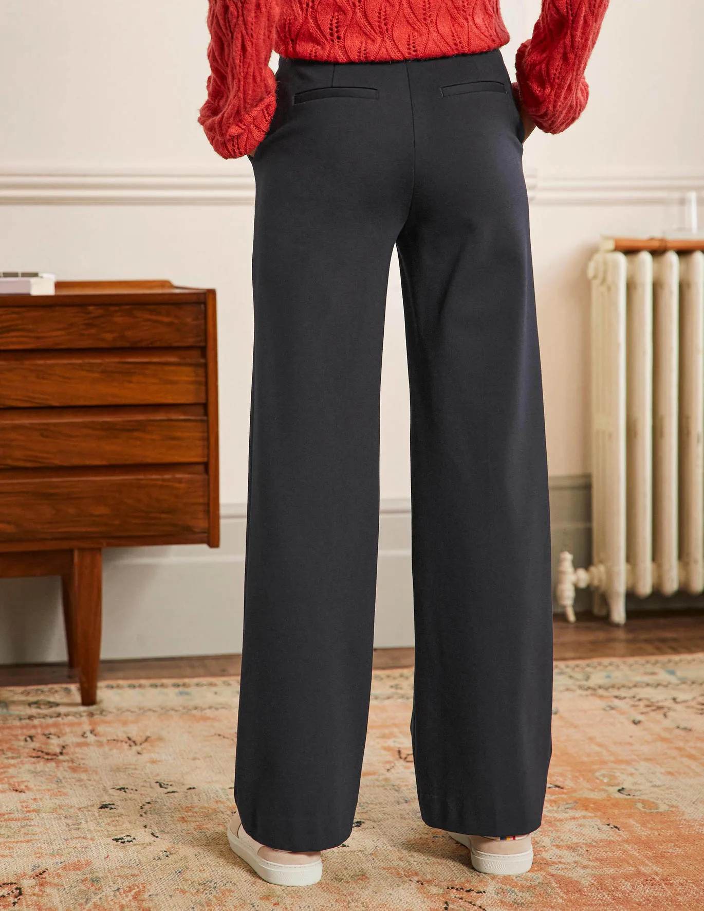 Hampshire Ponte Wideleg Pants | Boden (US)