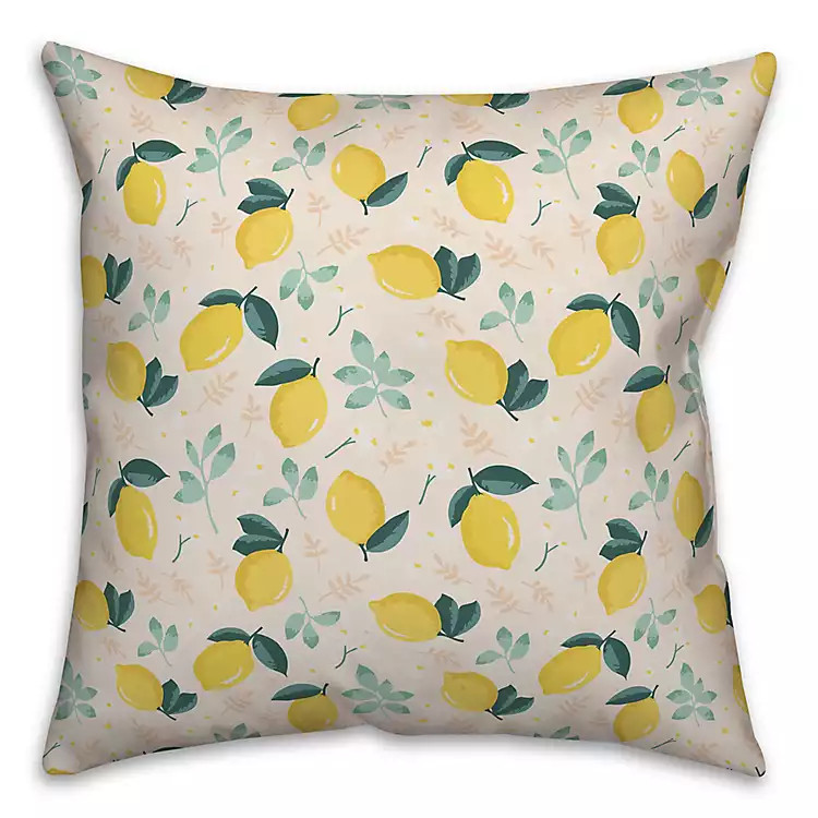 Farmhouse Lemons Reversible Pillow | Kirkland's Home
